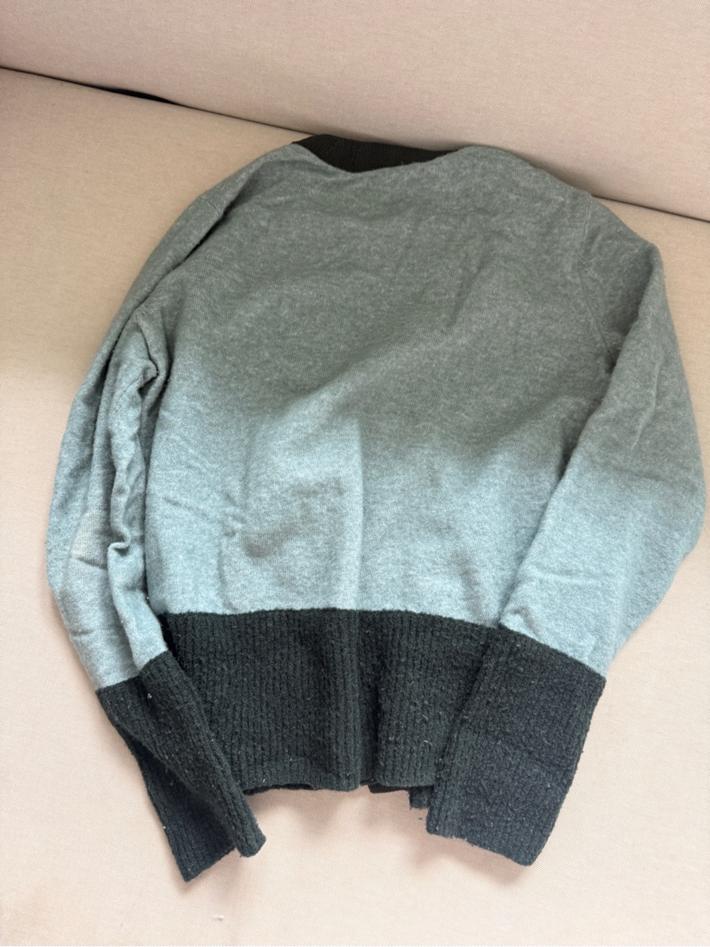 COS Wool  Colorblock Neutral Earthy Tones Button-up Cardigan - Picture 8 of 10